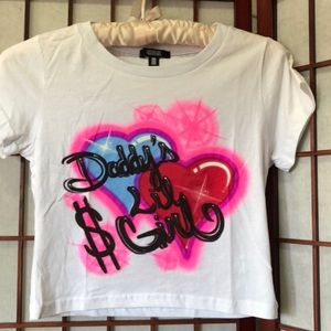 Poster Grl~ Daddy’s lil Girl~ crop top